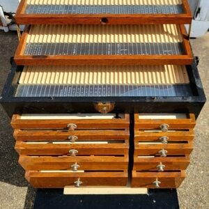 Vintage Gertsner & Sons National Cabinet Co. Machinist Travel Dental Tool Chest